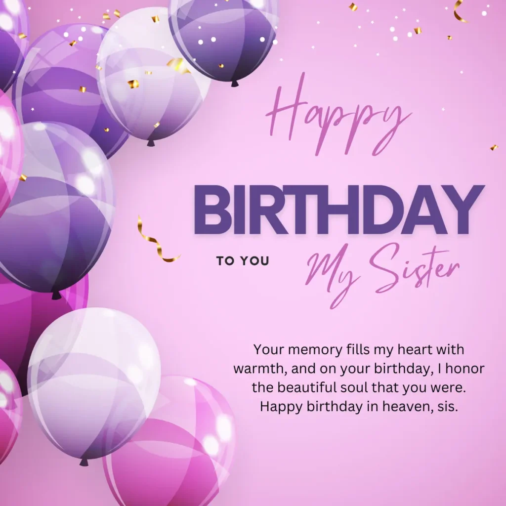 Happy Birthday to My Sister Images